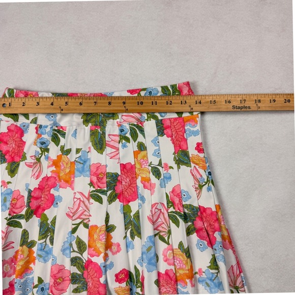 SMITH & QUINN Womens Floral Pleated Skirt Skort Golf Pickleball Size S Tennis - Picture 4 of 10